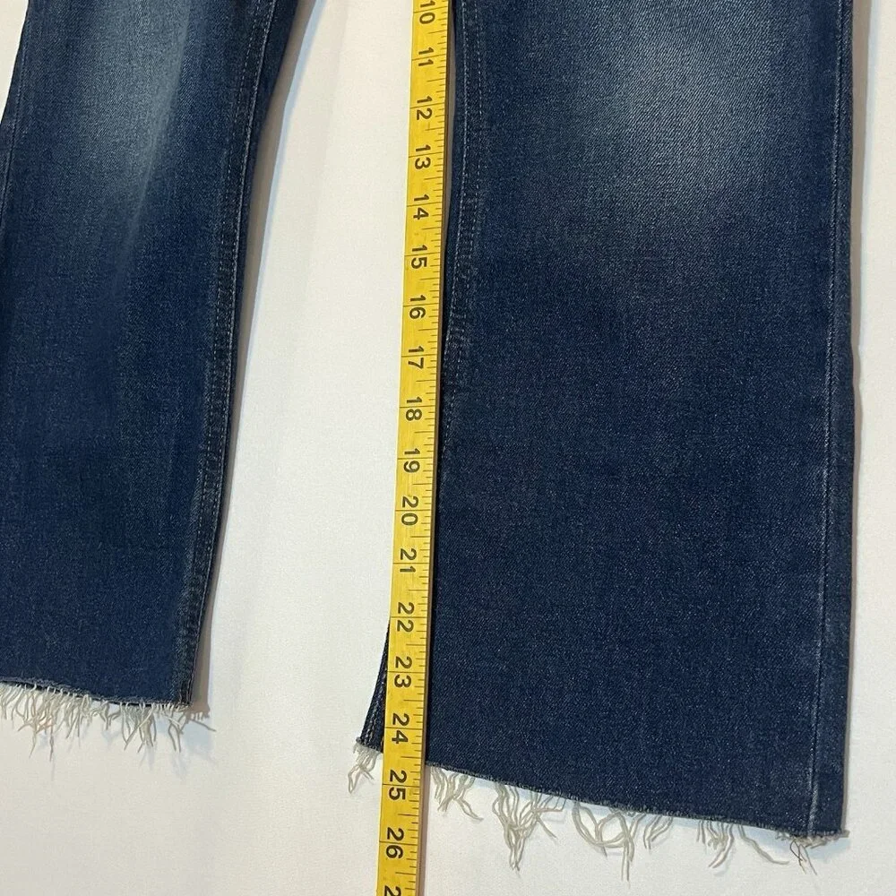 J. Crew women’s Jeans Billi Demi Boot Crop Size 29 Mid Rise Blue Kicked Leg